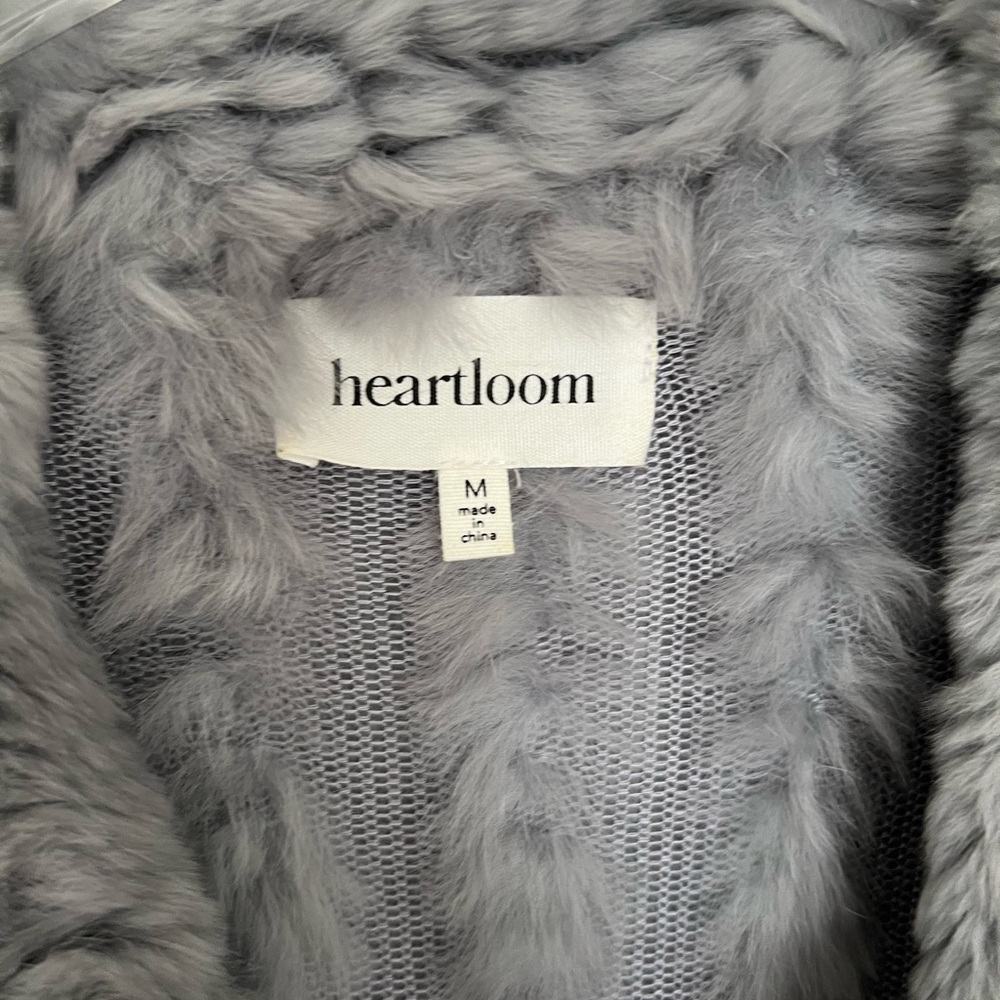 Heartloom Gray Plush Faux Fur Teddy Jacket - Picture 8 of 8